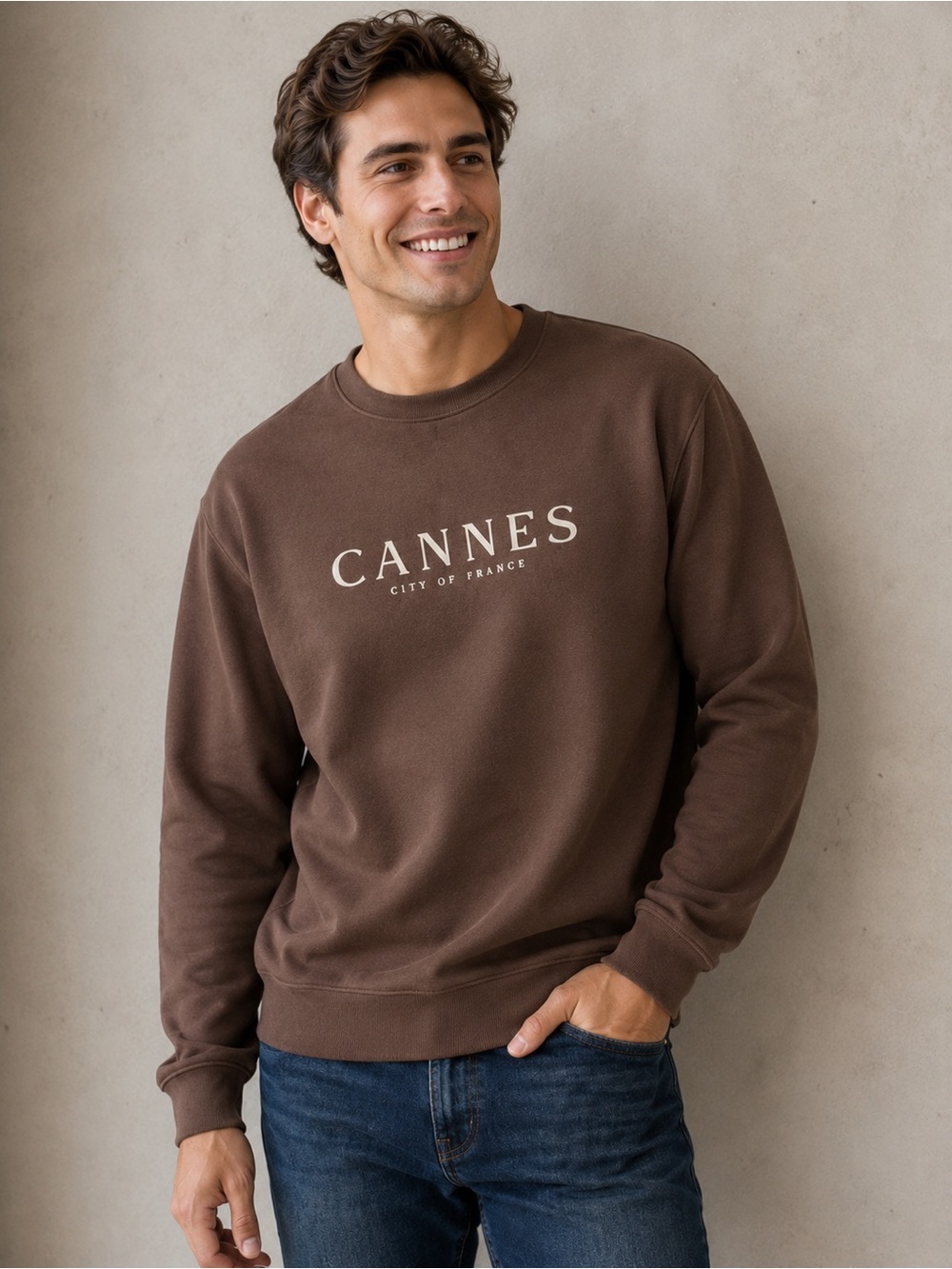 Cactus Man Ricky Singh Cannes Crewneck Sweatshirt Graphic Pullover Large
